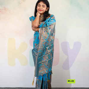 Home bs 11 বেবি রেডি হাফ সিল্ক শাড়ি