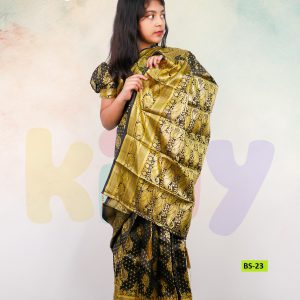 Home bs 11 বেবি রেডি হাফ সিল্ক শাড়ি