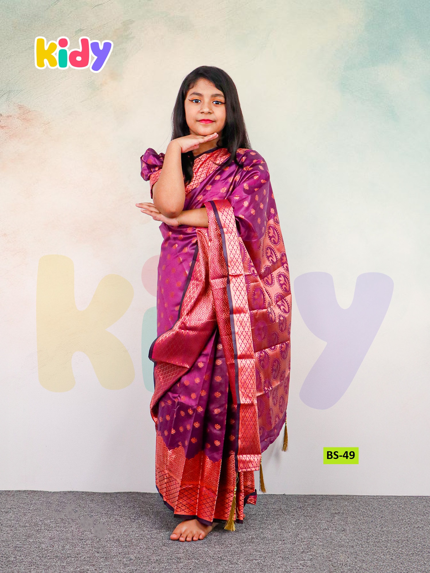 BS-49 বেবি রেডি কাতান শাড়ি (Copy)