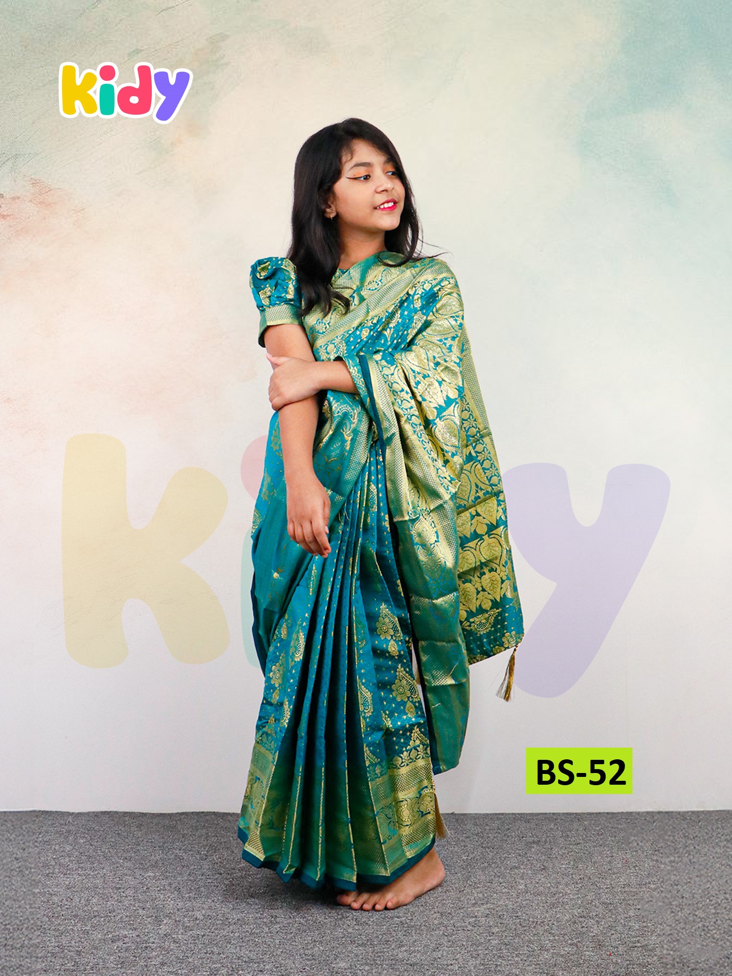 BS-52 বেবি রেডি কাতান শাড়ি (Copy)