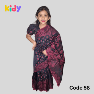 Home bs 58 বেবি রেডি black jamdani শাড়ি (copy)