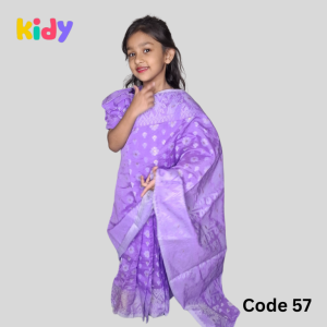 Home bs 57 বেবি রেডি জামদানি লেহেঙ্গা শাড়ি