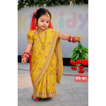 BS-01/BS-87 বেবি রেডি হাফ সিল্ক প্রিন্ট শাড়ি