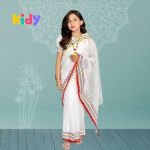 BS-10 বেবি রেডি হাফ সিল্ক শাড়ি