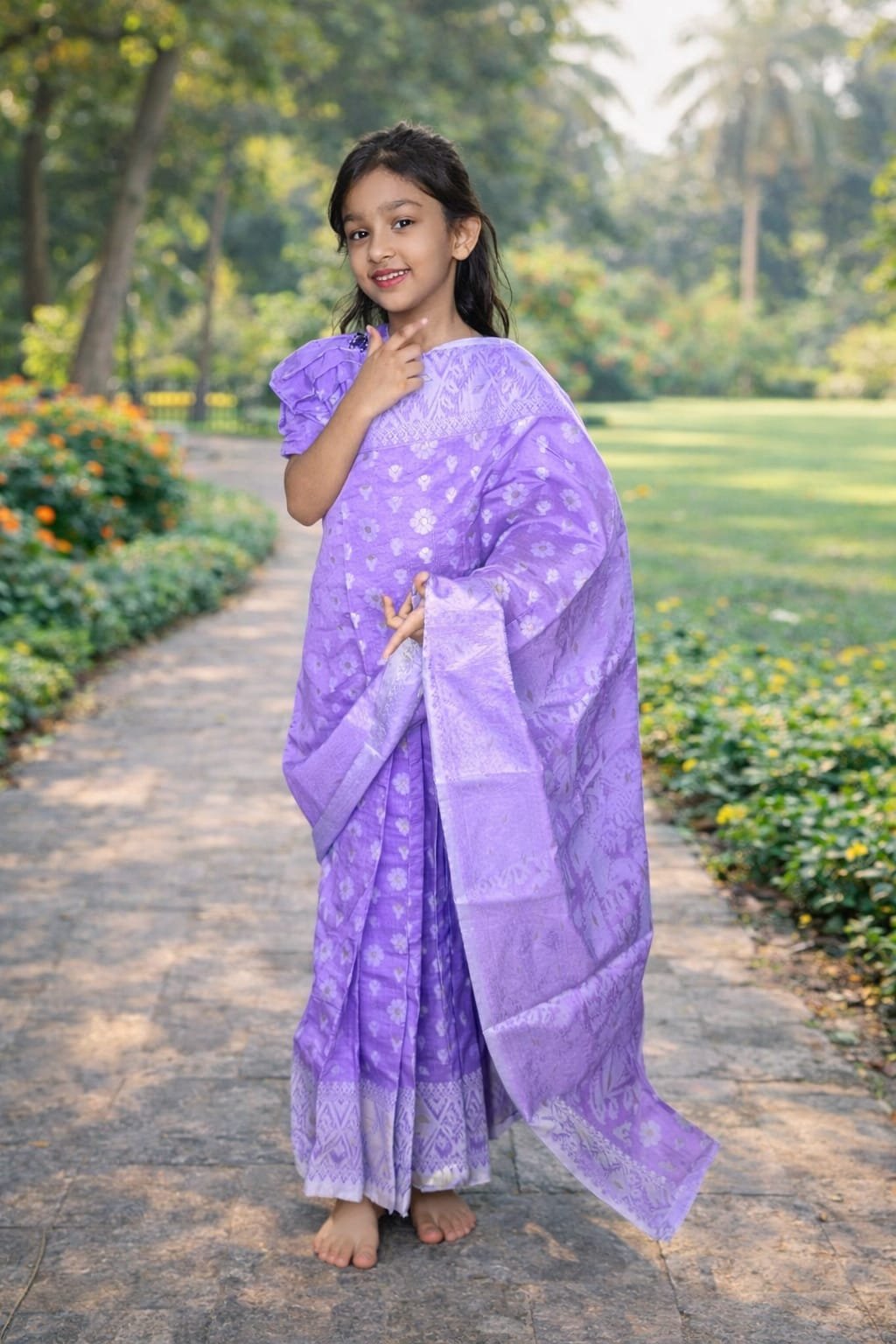 WhatsApp-Image-2026-03-13-at-11.20.23-AM (1) BS-02/BS-57 বেবি রেডি জামদানী শাড়ি - Image 1