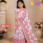 BS-01/BS-112 বেবি রেডি হাফ সিল্ক প্রিন্ট শাড়ি